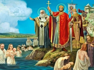 Книжная выставка ко Дню Крещения Руси в Кезской библиотеке