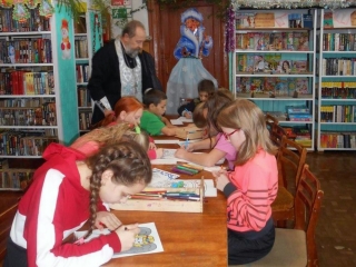 Занятия в православных клубах при Ягульской библиотеке